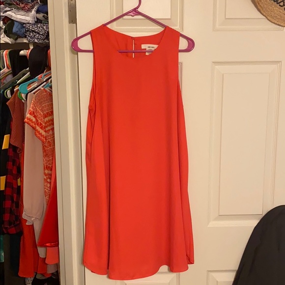 Sans Souci Dresses & Skirts - Coral Flowy Mini Dress